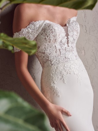 Rebecca Ingram #NORMA (24RS237A01) #1 Ivory (gown with Natural Illusion) thumbnail