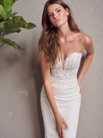 Rebecca Ingram #NORMA (24RS237A01) #2 Ivory (gown with Natural Illusion) thumbnail