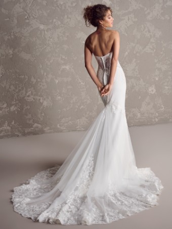 Rebecca Ingram #FELICIA (24RK147A01 - Unlined Bodice) #4 default All Ivory (gown with Ivory Illusion) thumbnail