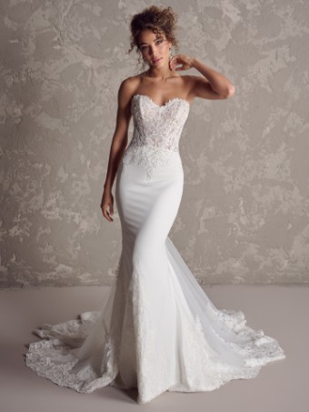 Rebecca Ingram #FELICIA (24RK147A01 - Unlined Bodice) #2 All Ivory (gown with Ivory Illusion) thumbnail