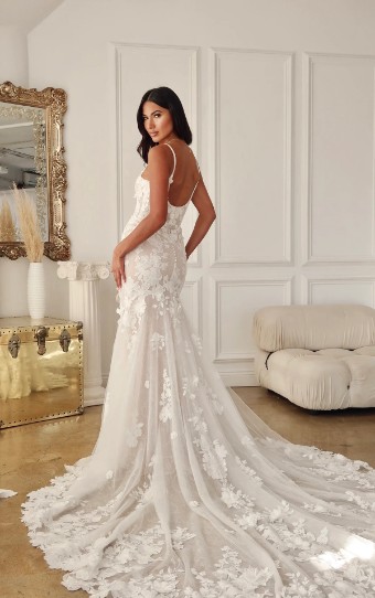 Martina Liana #1767 #1 (IV-IVR) Ivory Lace and Tulle over Ivory Gown thumbnail