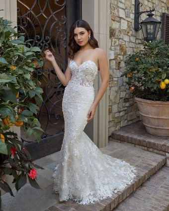 Casablanca Bridal #2444 - Rebekah #0 default Ivory/Ivory/Silver thumbnail