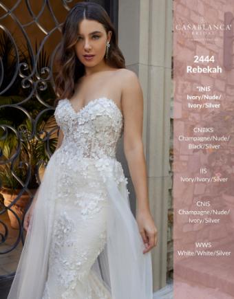 Casablanca Bridal #2444 - Rebekah #2 Ivory/Ivory/Silver thumbnail