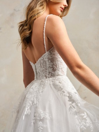 Rebecca Ingram #Catherine #3 default Ivory/Silver Accent (gown with Ivory Illusion) thumbnail