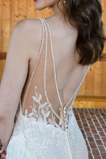 Essense of Australia #D3657IQ #2 default (IVIV-PL) Ivory Lace & Tulle over Ivory Gown w Porcelain Tulle Illusion thumbnail