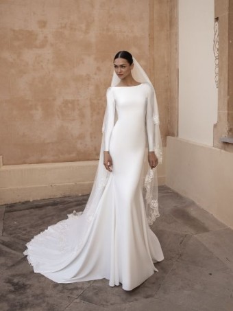 Pronovias #Anitra - Short Sleeves #2 default Off White/Crystal thumbnail