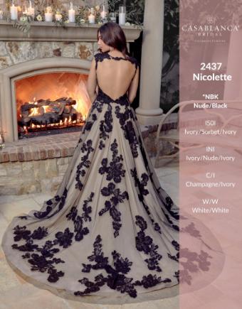 Casablanca Bridal #2437 - Nicolette #5 Ivory/Sorbet/Ivory thumbnail