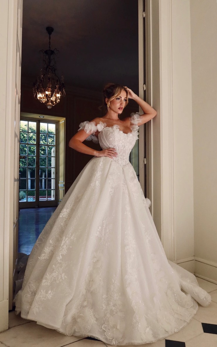 Martina Liana #1704 - Ivory Beading and Sequin/Glitter Detail Default Image