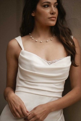 Essense of Australia #D3823 #2 default (IV-PL) Ivory Gown w Porcelain Tulle Illusion thumbnail