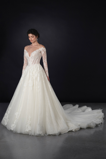Martina Liana #1822 #0 default (IV-PL) Ivory Gown w Porcelain Tulle Illusion thumbnail
