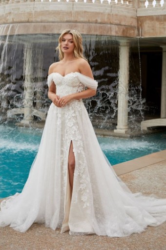Casablanca Bridal #2455 - Mae #0 default Ivory/Nude/Ivory/Silver thumbnail