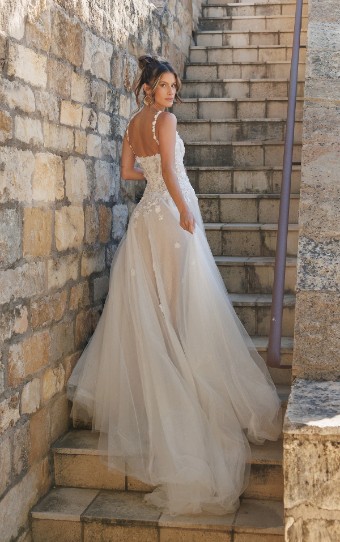 Essense of Australia #D4148 #1 (IV-RM) IVORY LACE AND TULLE OVER RUM GOWN thumbnail