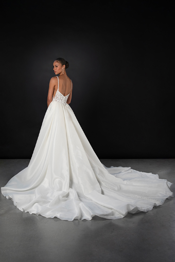 Martina Liana #1858 #1 (IV-PL) Ivory Gown w Porcelain Tulle Plunge thumbnail