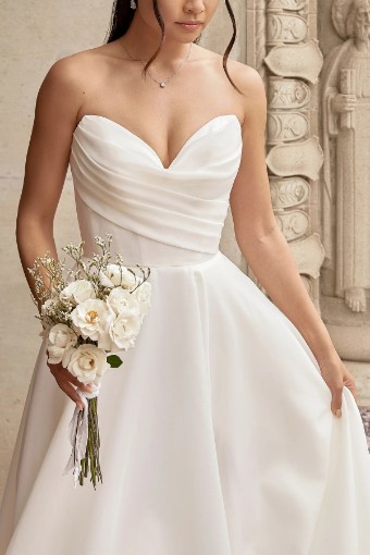 Essense of Australia #D3941 #1 (IV-IV) IVORY LUXE ORGANZA OVER IVORY GOWN thumbnail