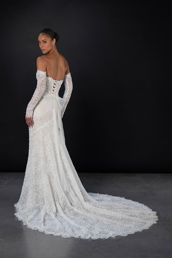 Martina Liana #1860 #1 (IV-IV) Ivory Lace and Tulle over Ivory Gown thumbnail