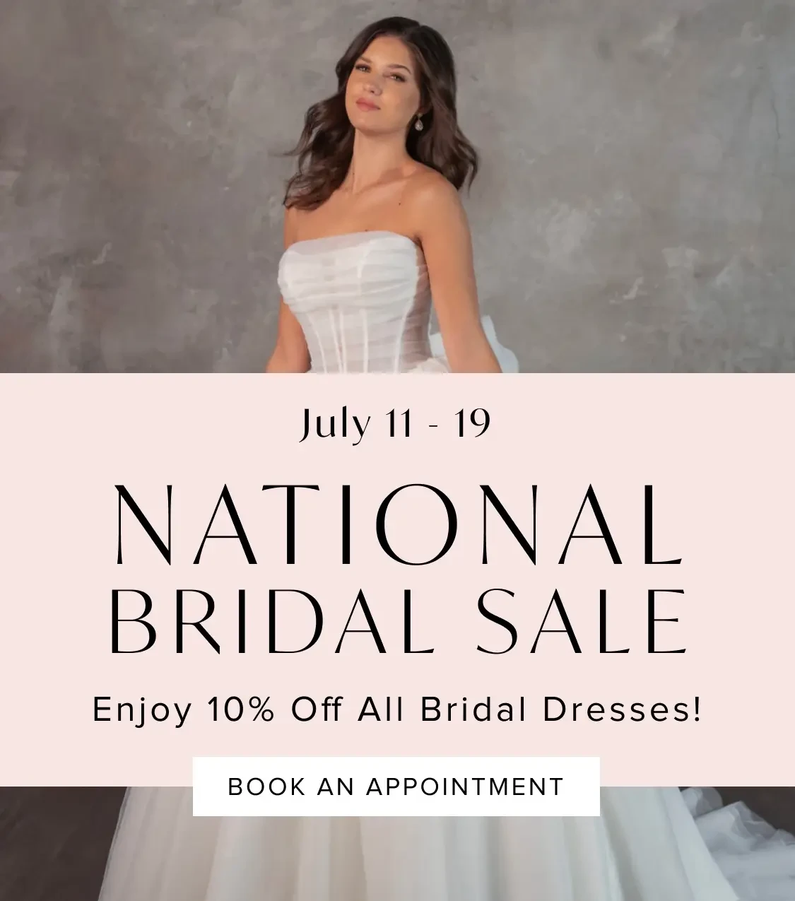 National Bridal Sale Banner Mobile