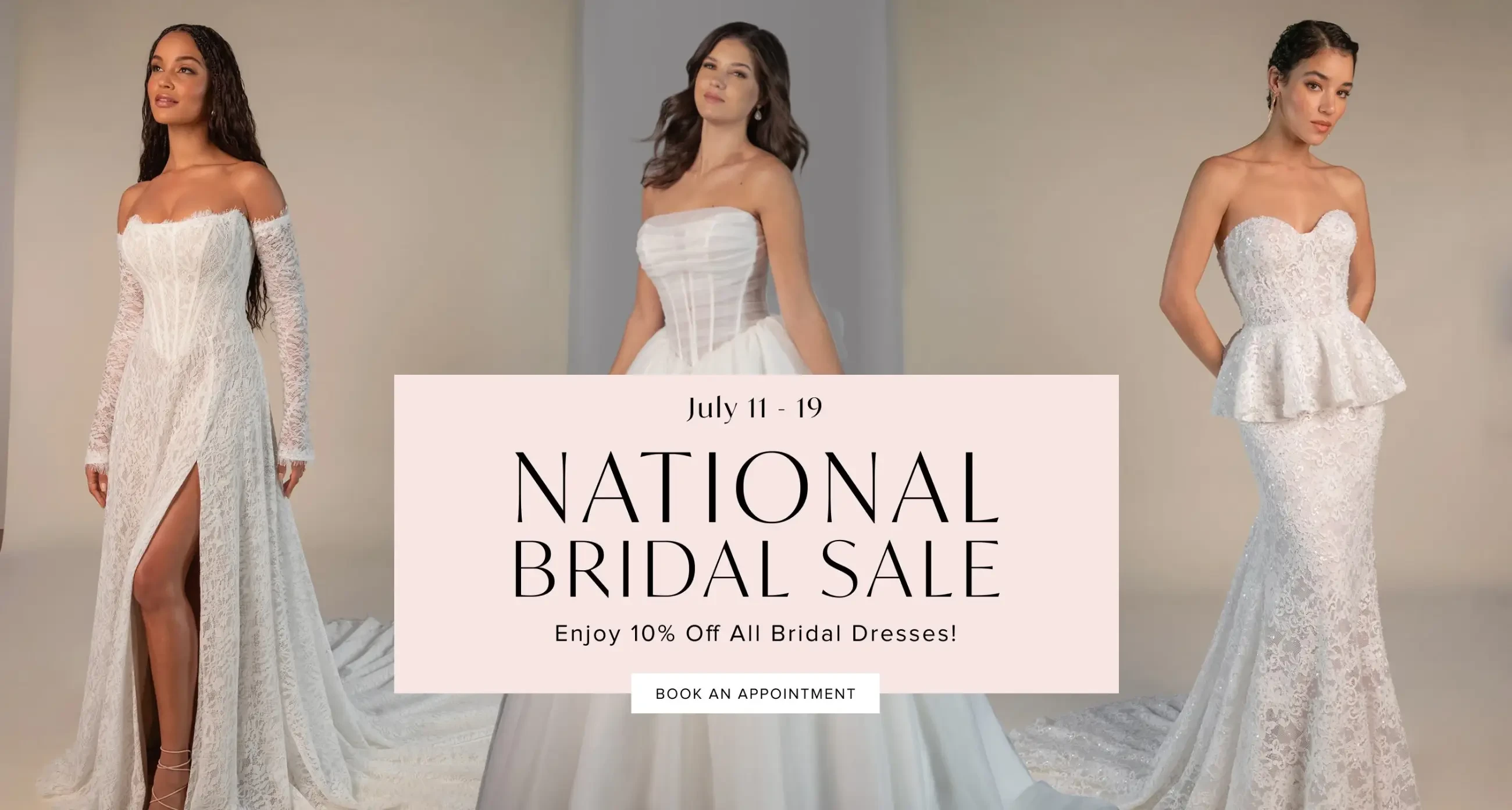National Bridal Sale Banner Desktop