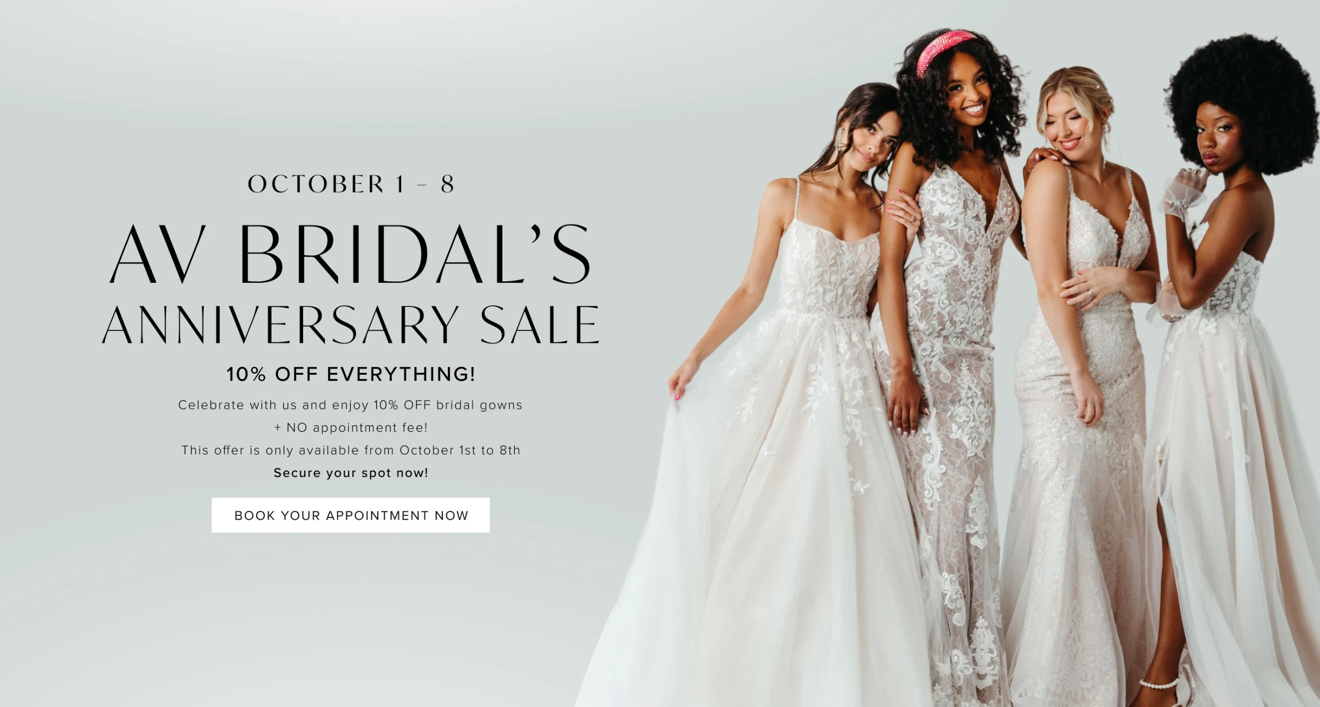 AV Bridal's Anniversary Sale