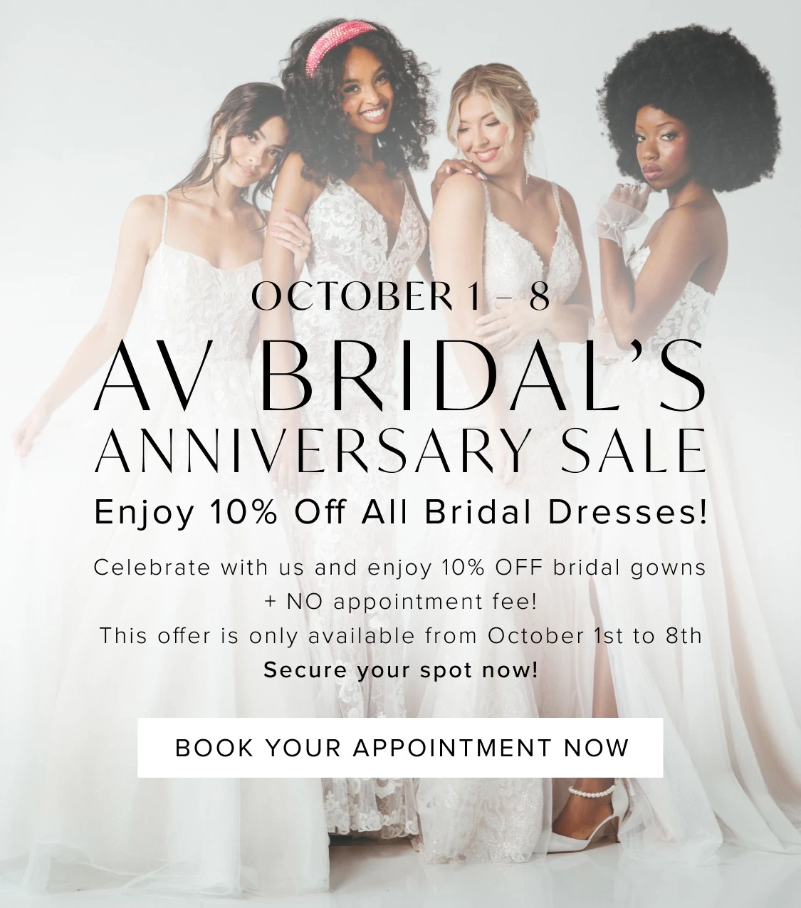 AV Bridal's Anniversary Sale